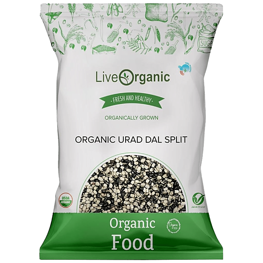 Live Organic Urad Black Split - 100% Natural