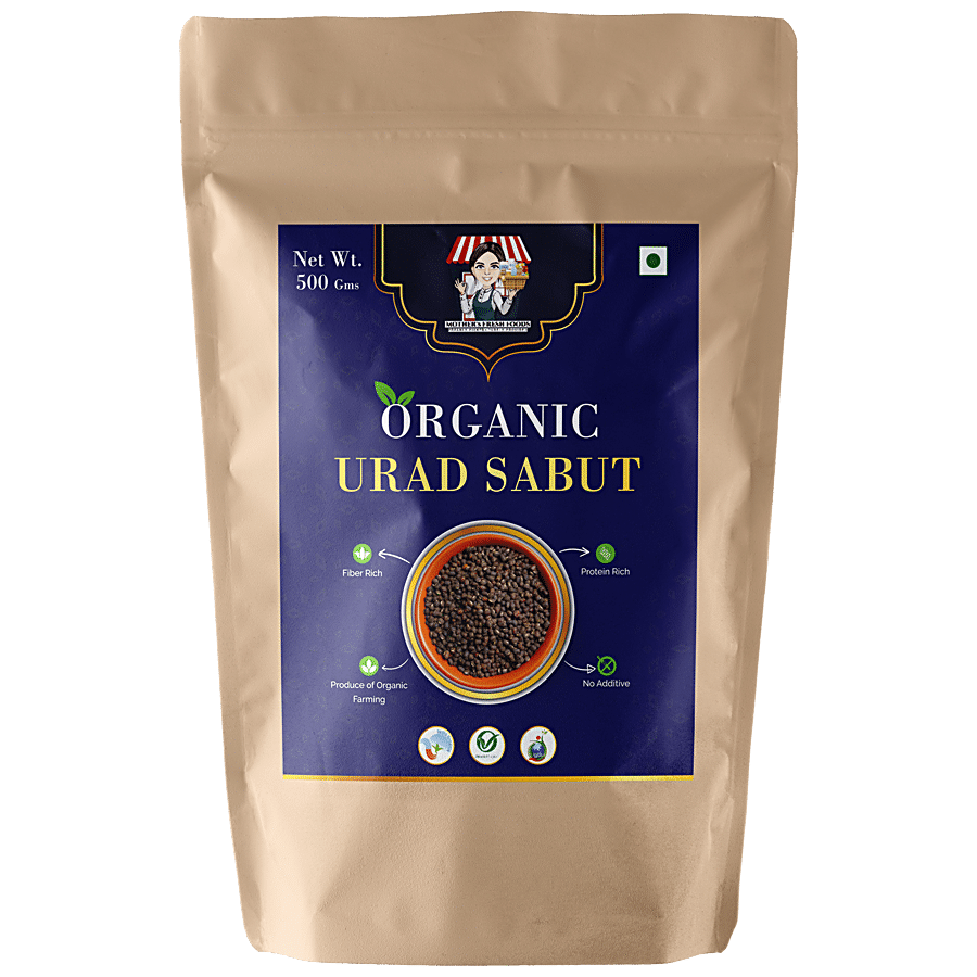 Mothers Fresh Foods Organic Urad Sabut - Protein Rich