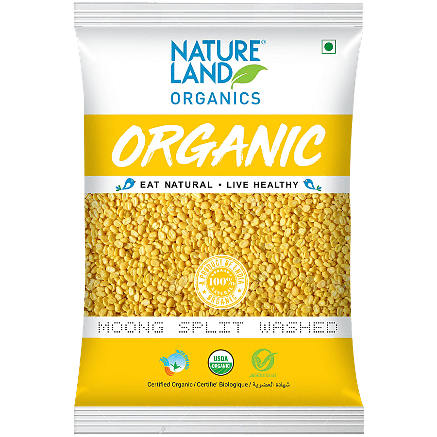 Natureland Organics Moong Split - Washed