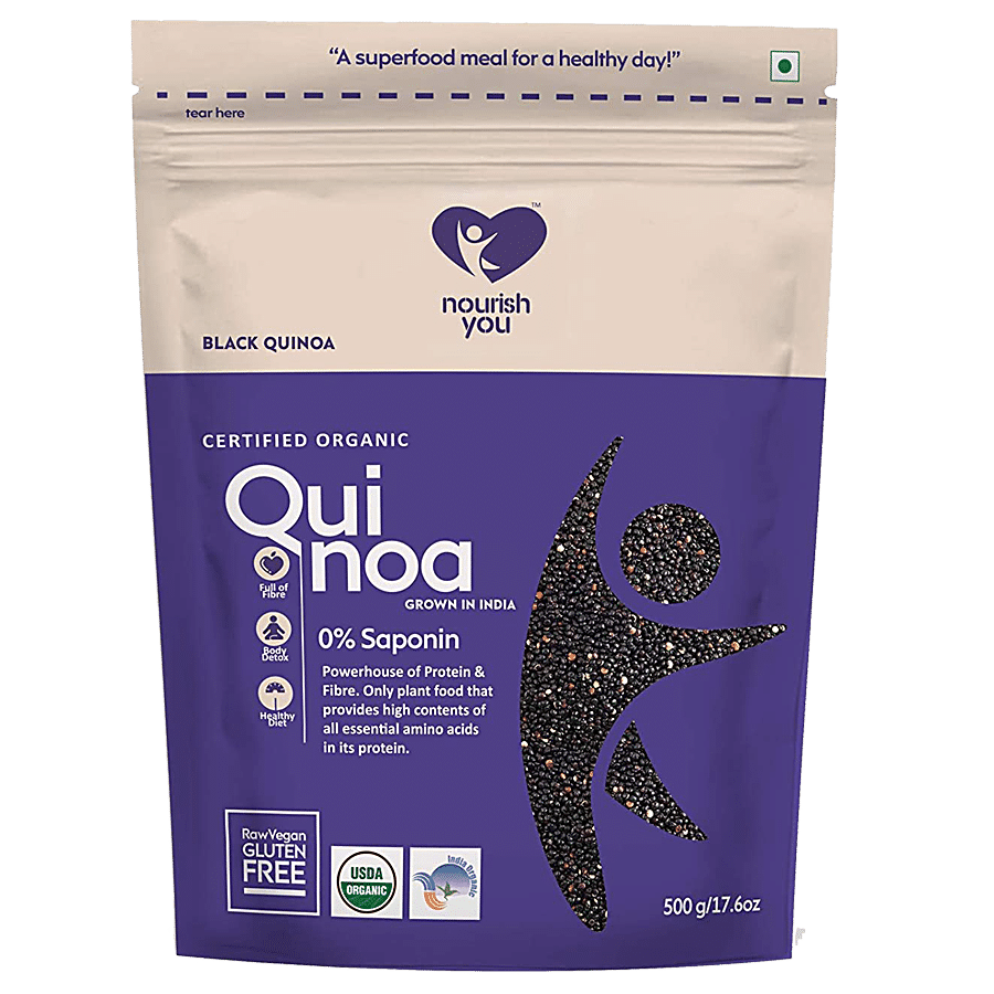 Nourish you Certified Organic Black Quinoa