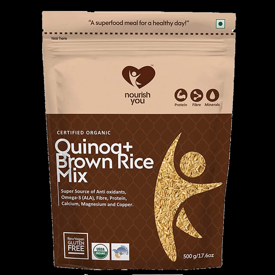 Nourish you Organic White Quinoa + Brown Rice - Gluten Free