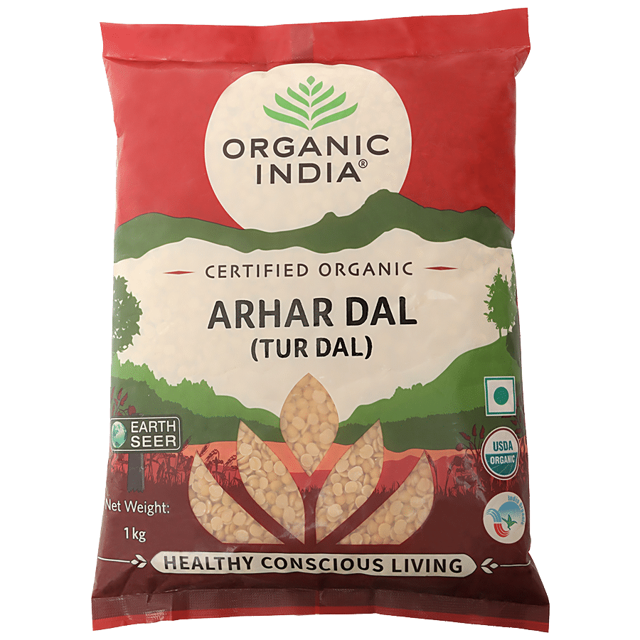 Organic India Arhar/Tur Dal - Unpolished