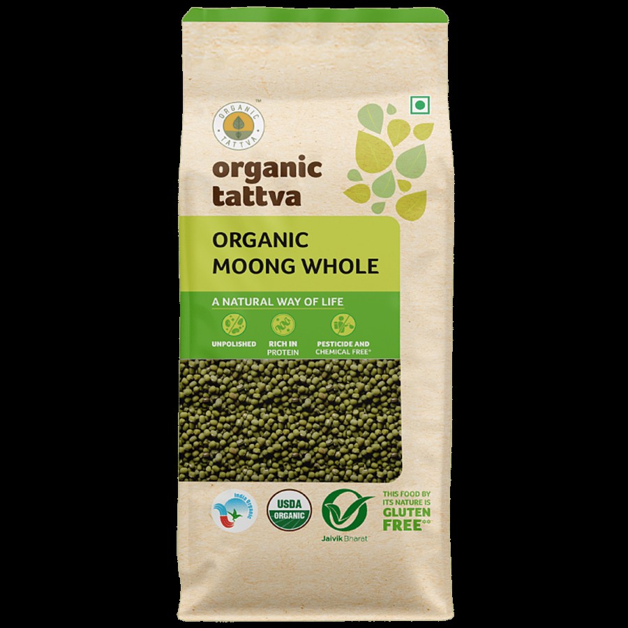 Organic Tattva Moong Dal/Hesaru Bele Whole