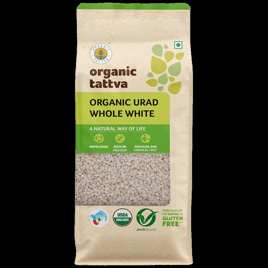 Organic Tattva Urad Dal/Uddina Bele Whole White