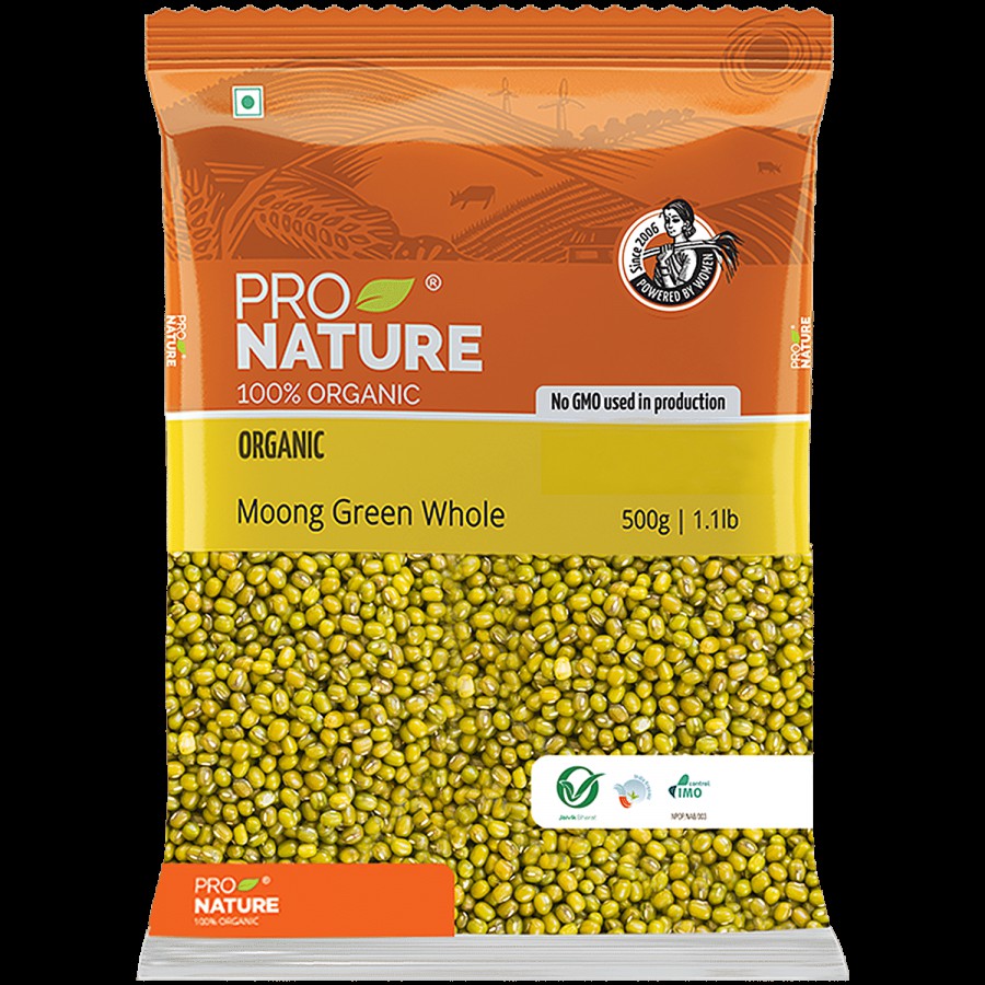 Pro Nature Organic Moong - Green (Whole)