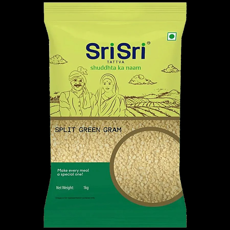 Sri Sri Tattva Split Green Gram Moong Dal - Rich In Protein