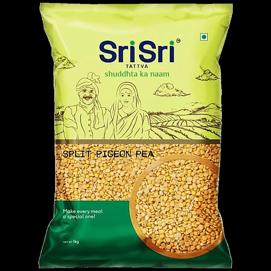 Sri Sri Tattva Split Pigeon Pea Toor Dal - Rich In Protein & Folic Acid