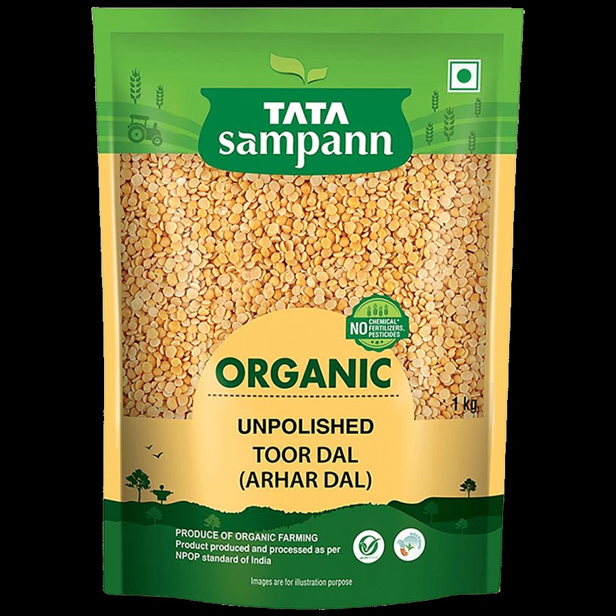 Tata Sampann Organic Toor Dal/Togari Bele