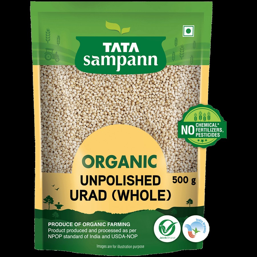 Tata Sampann Organic Urad Whole Dal