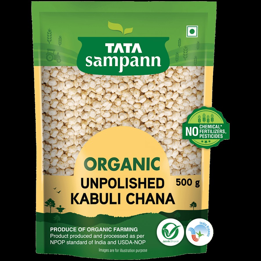 Tata Sampann OrganicÂ Kabuli Chana/Kabuli Kadale