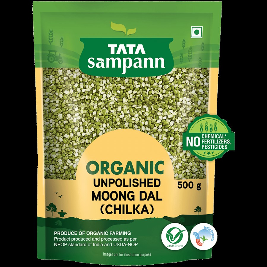 Tata Sampann Tata Sampann Organic Moong Chilka Dal