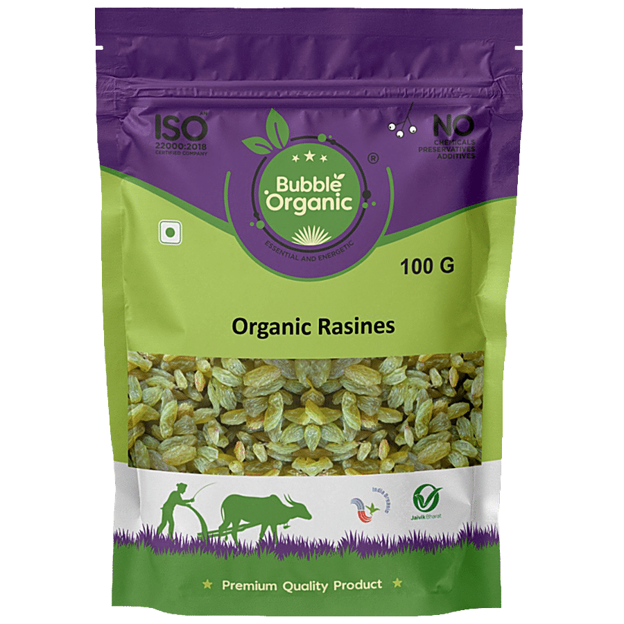 Bubble Organic Raisins - Premium