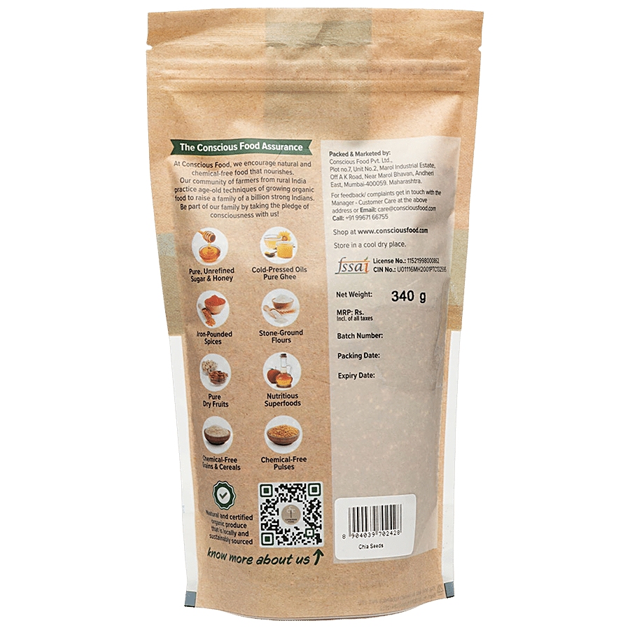 Conscious Food Chia Seeds - Organic