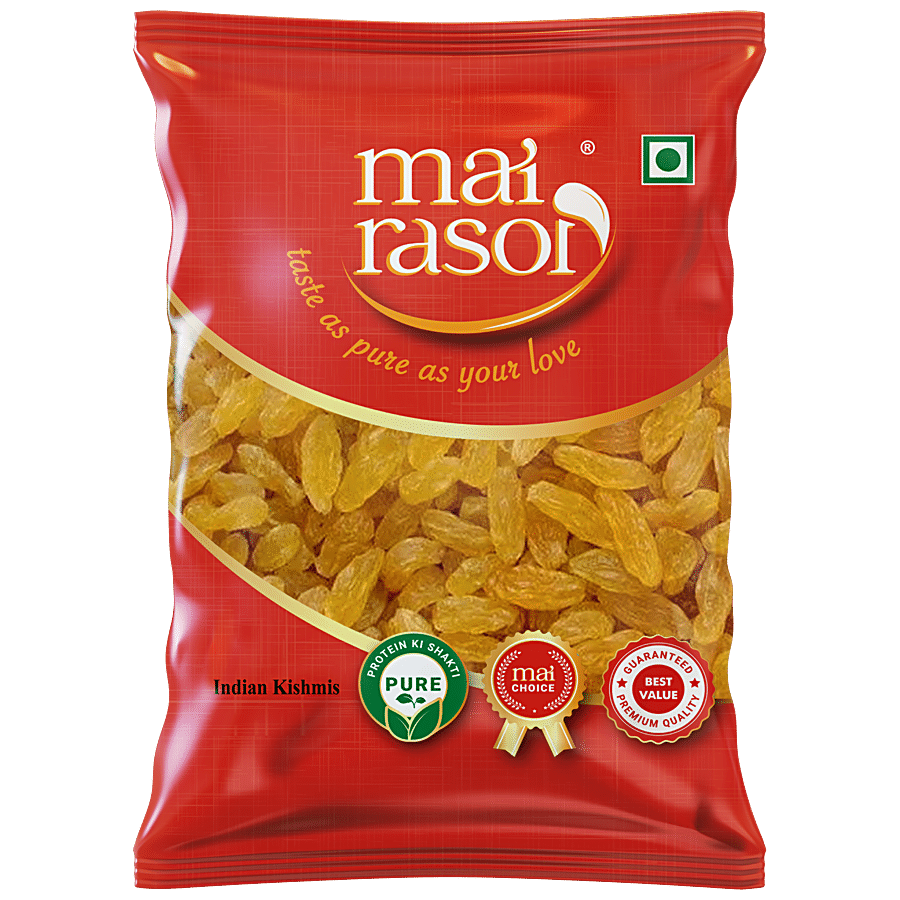 Mai Rasoi MAI RASOI REGULAR INDIAN RAISIN   KISMIS   KISHMISH 500 GM