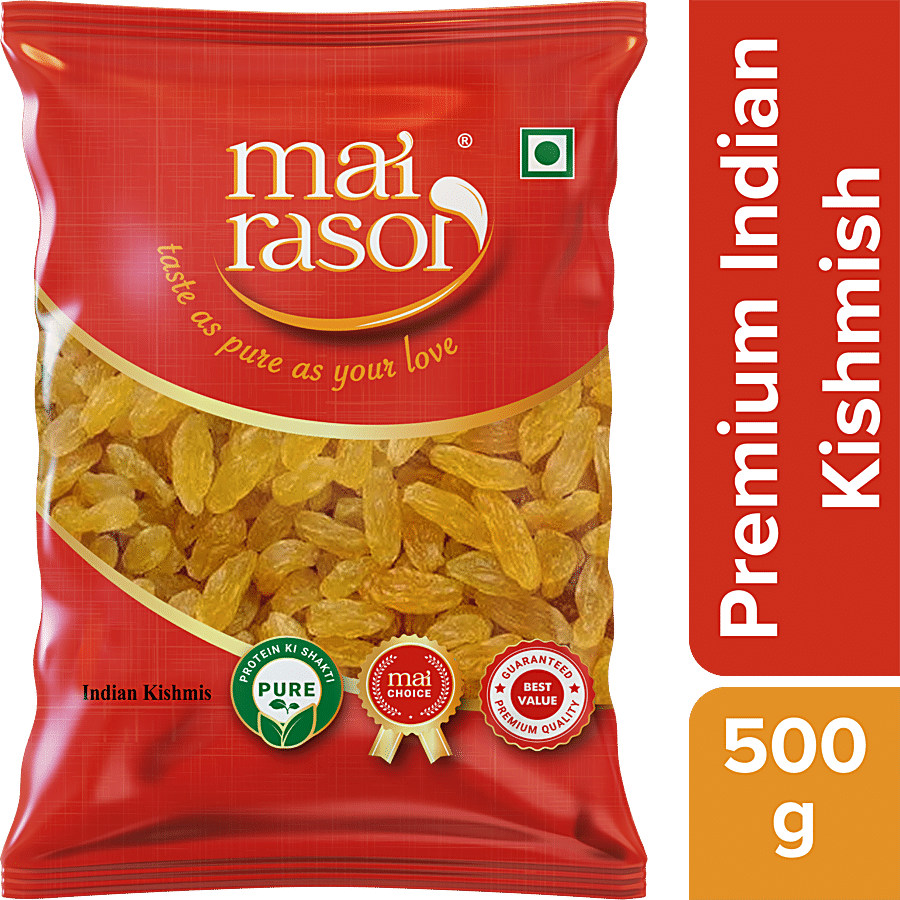 Mai Rasoi MAI RASOI REGULAR INDIAN RAISIN   KISMIS   KISHMISH 500 GM