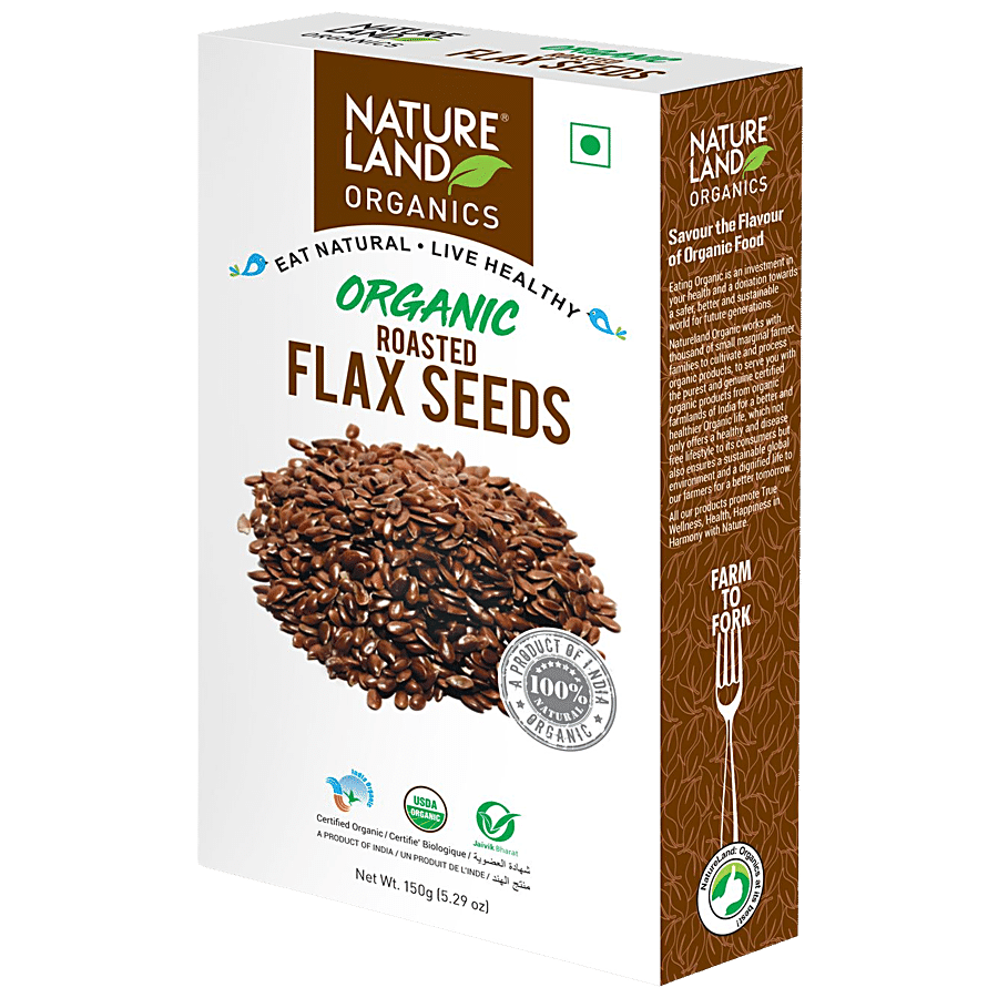 Natureland Organics Nature land Flaxseed - Roasted