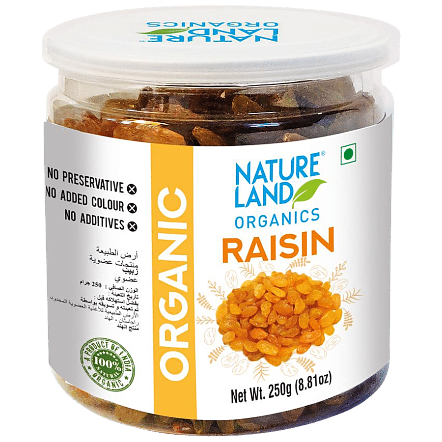 Natureland Organics Raisins - 100% Natural