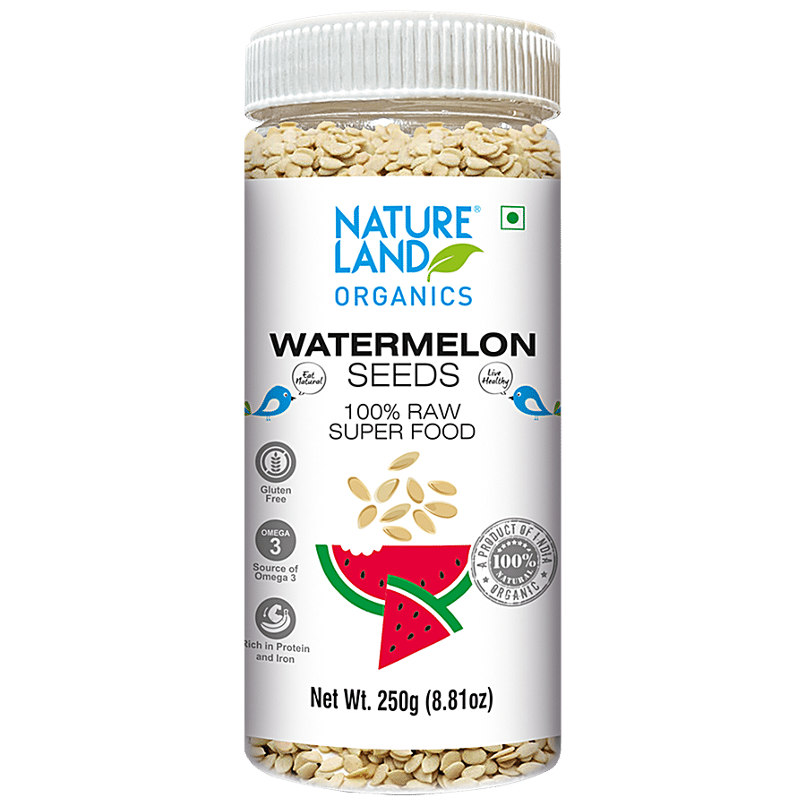 Natureland Organics Watermelon Seeds - Raw