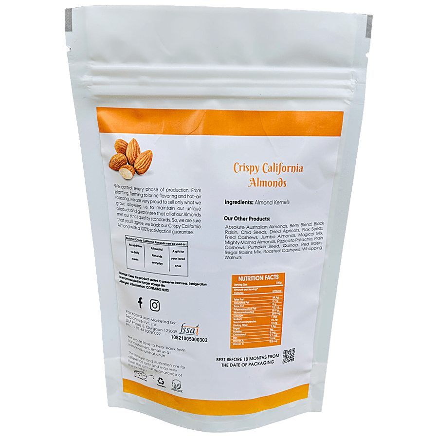 Nutkhat Organics California Almonds - Vitamin E Rich