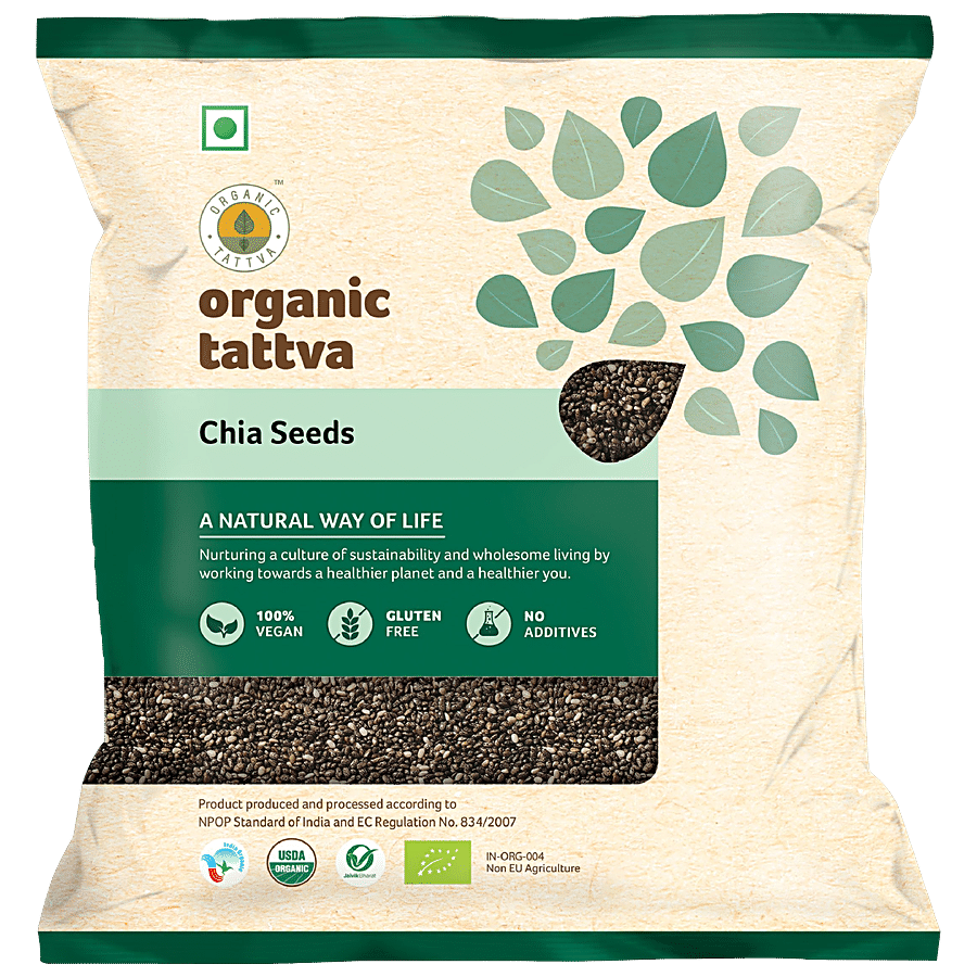 Organic Tattva Chia Seeds - Fibre Rich