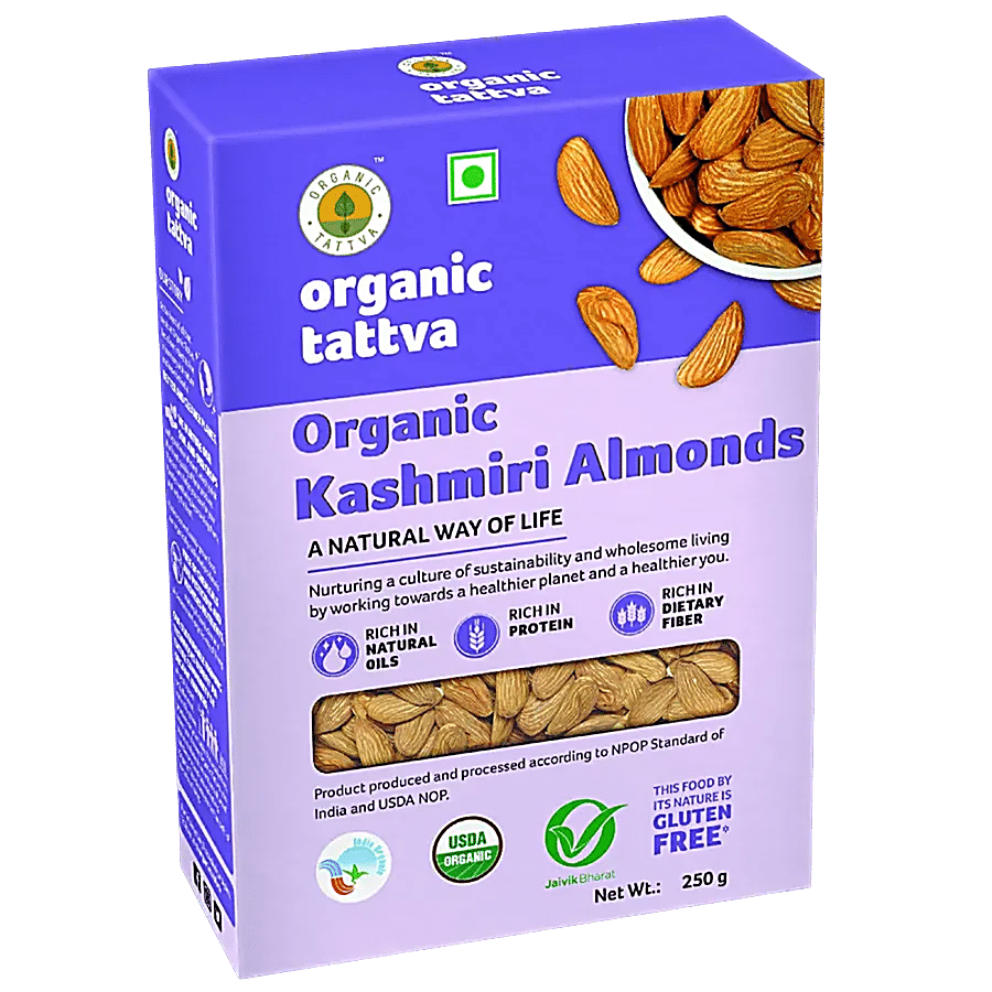 Organic Tattva Mamra Almonds - Rich In Nutrients