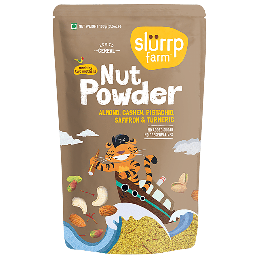 Slurrp Farm 100% Natural Nut Powder - No Added Sugar Or Preservatives