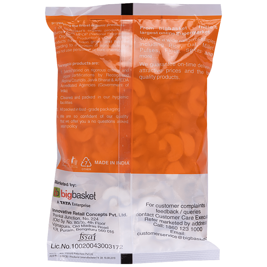 bb Royal Organic Cashew Split - 2 Pieces