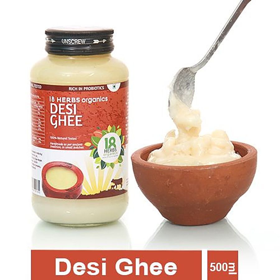 18 Herbs Organics 100% Natural Desi Cow Ghee