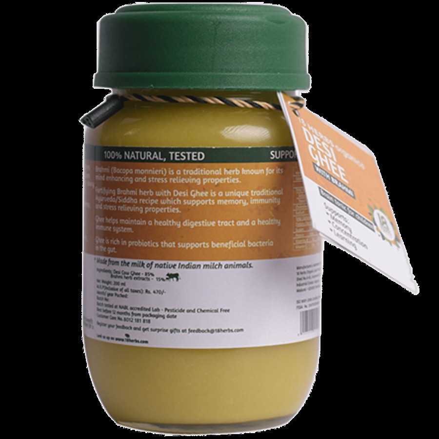 18 Herbs Organics Desi Ghee/Tuppa With Brahmi