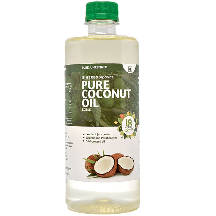 18 Herbs Organics Pure Coconut Oil