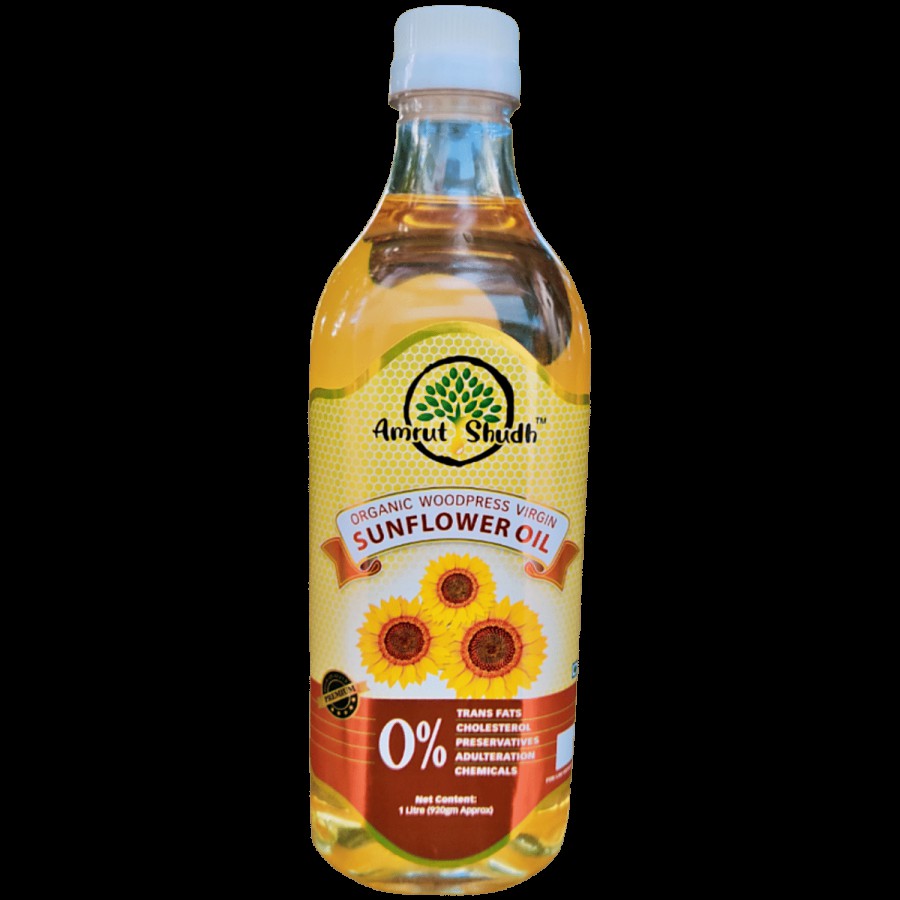 Amrut Shudh Organic Wood Press Virgin Sunflower Oil