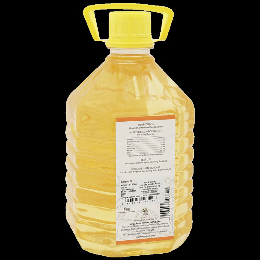 Arya Organic Sunflower Oil