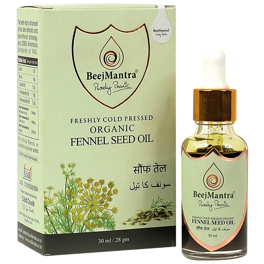 BeejMantra Fennel Seed Oil - Organic