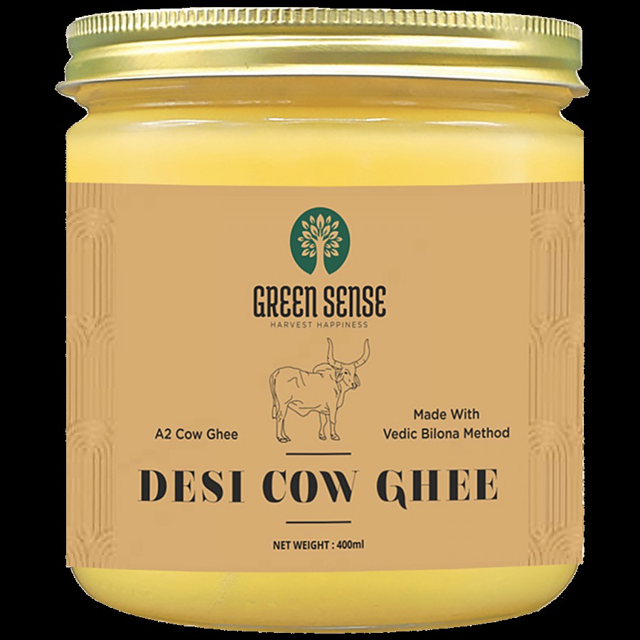 Green Sense A2 Desi Cow Ghee - 100% Pure & Natural