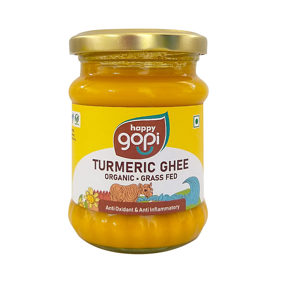 Hita Farms Happy Gopi - Organic Turmeric Cow Ghee