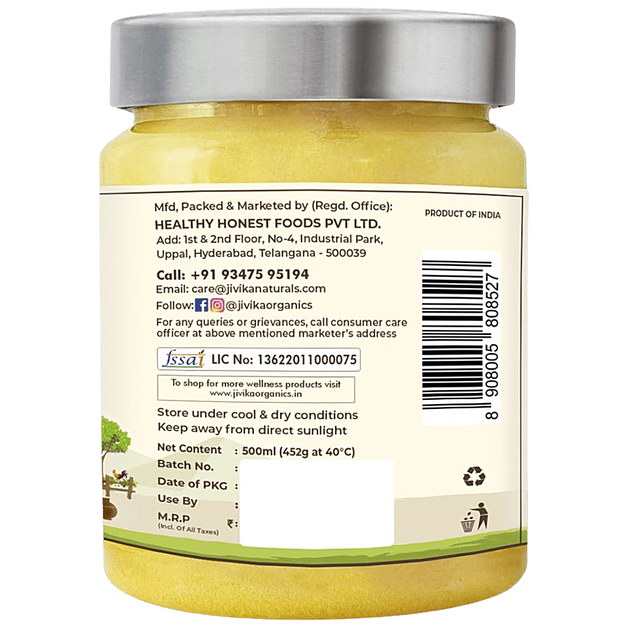 Jivika Naturals Buffalo Ghee - Rich In Calcium