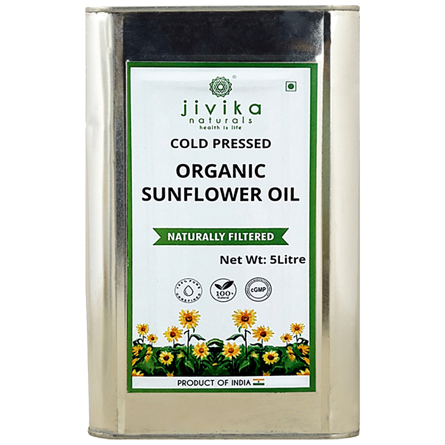 Jivika Naturals Organic Sunflower Oil - Cold Pressed