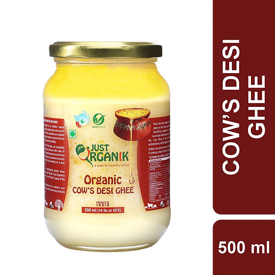 Just Organik Organic Cow Desi Ghee -  100% Natural