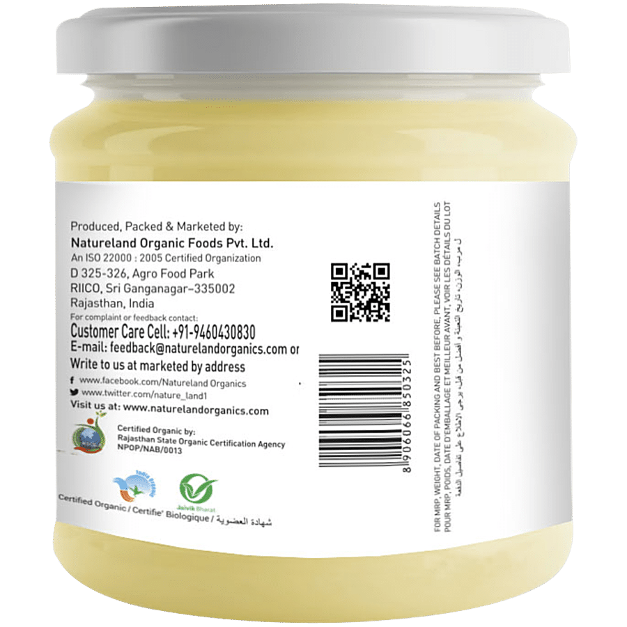 Natureland Organics Premium Cow Ghee/Tuppa