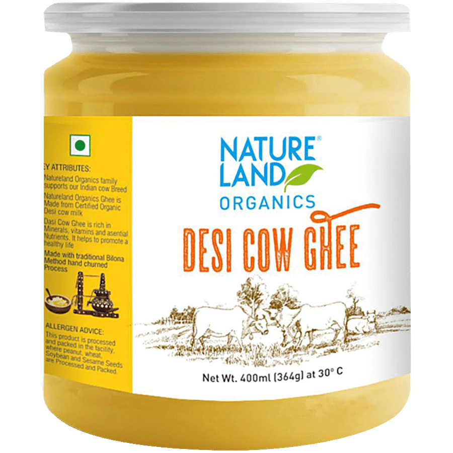 Natureland Organics Premium Cow Ghee/Tuppa