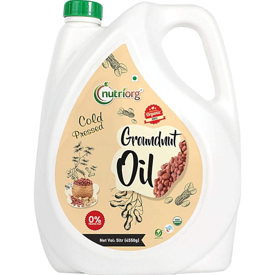 Nutriorg Cold Pressed Organic Groundnut Oil