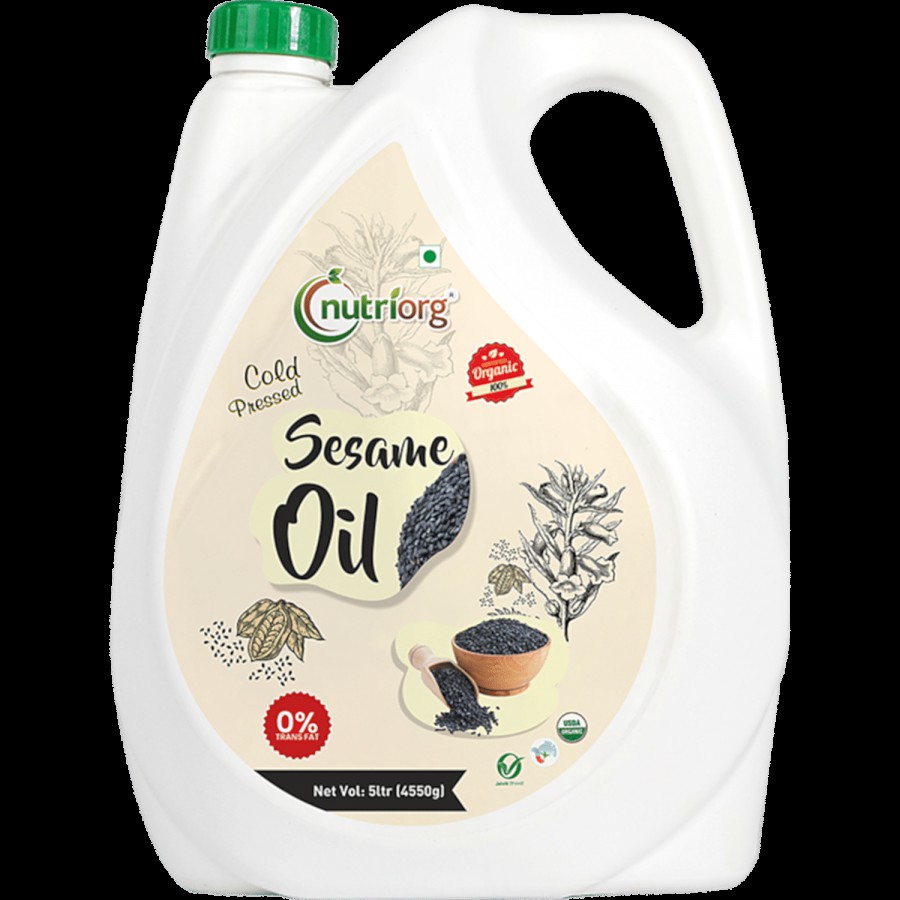 Nutriorg Cold Pressed Organic Sesame Oil