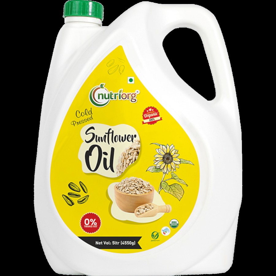 Nutriorg Cold Pressed Organic Sunflower Oil