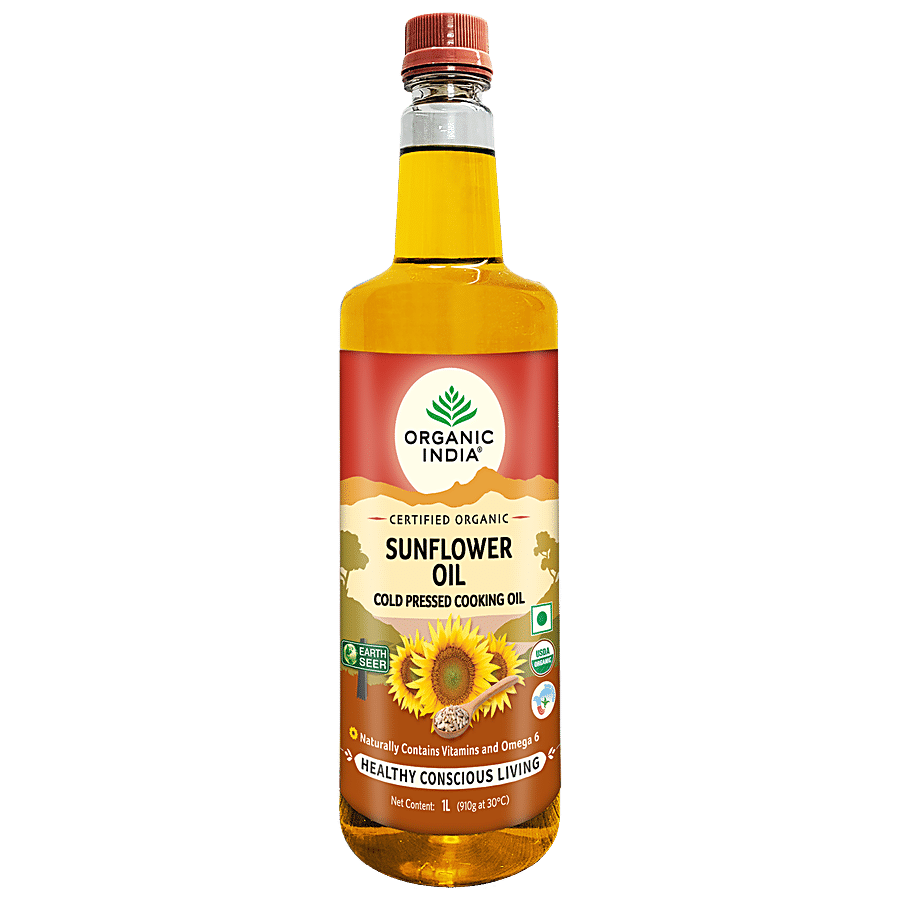 Organic India Sunflower Oil - Cold Pressed