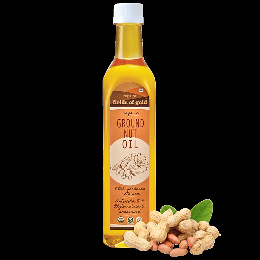 PRISTINE Fields Of Gold - Organic Groundnut Oil