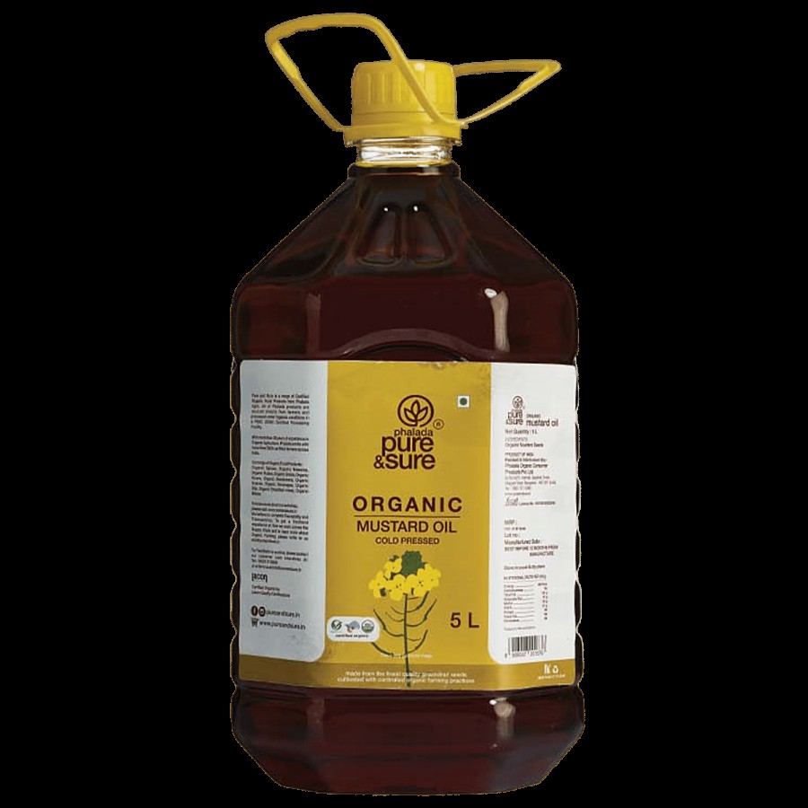 Phalada Pure & Sure Organic Mustard Oil - Cold Pressed