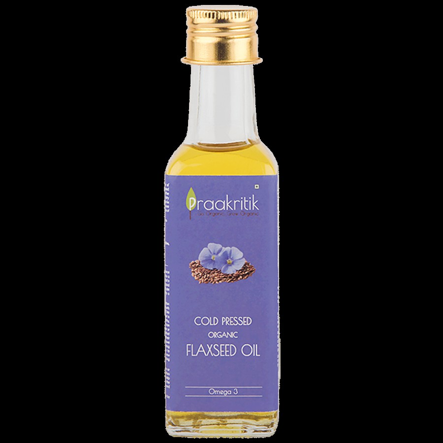 Praakritik Organic Cold Pressed Flax Seed Oil