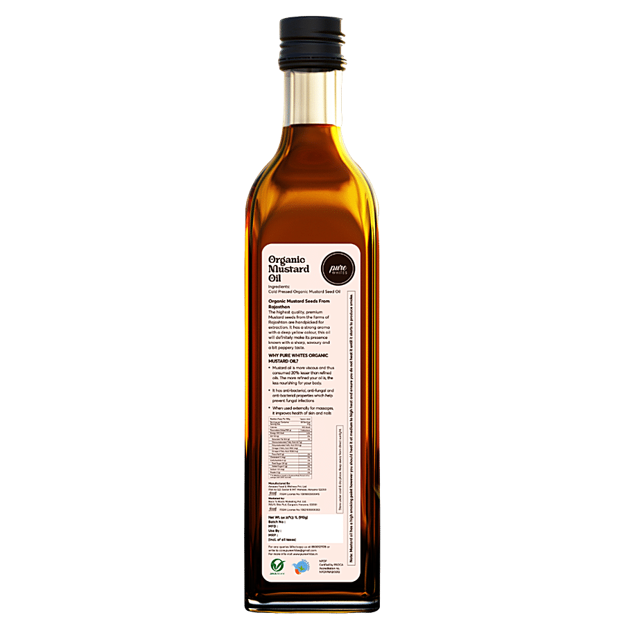 Pure Whites Cold Pressed Mustard Oil (Organic)