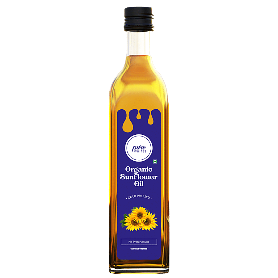 Pure Whites Cold Pressed Organic Sunflower Oil