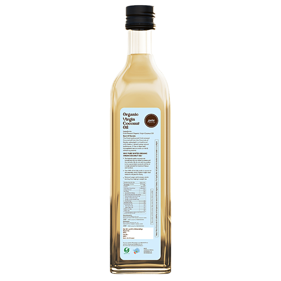 Pure Whites Cold Pressed Organic Virgin Coconut Oil